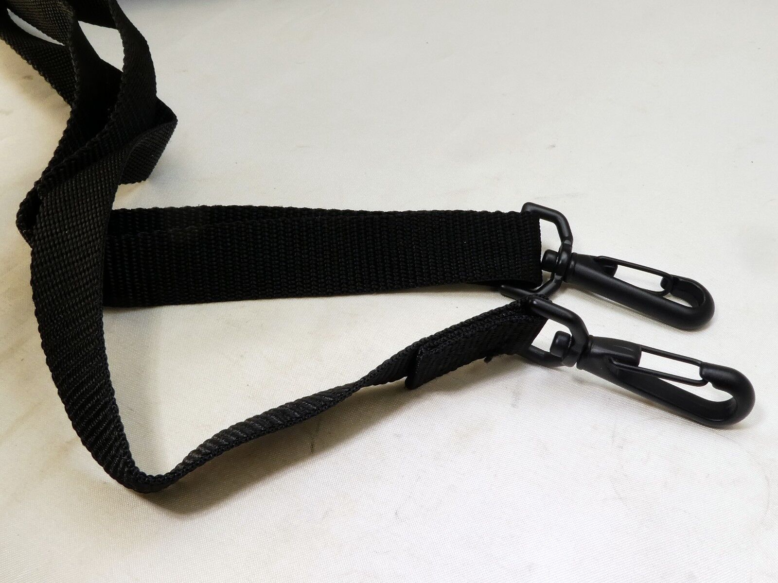 Black Neck Shoulder Strap for camera case Nylon Sturdy with Metal Clips
