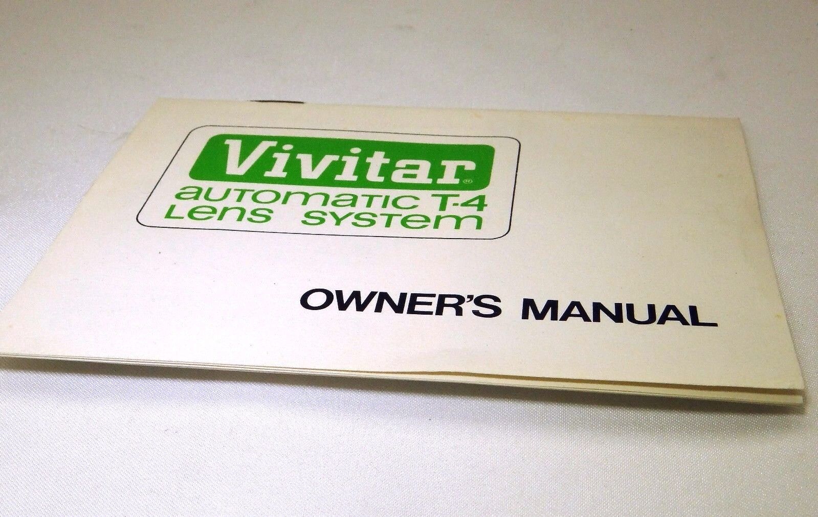 Vivitar Automatic interchangeable T4 Lens System Manual Guide English EN