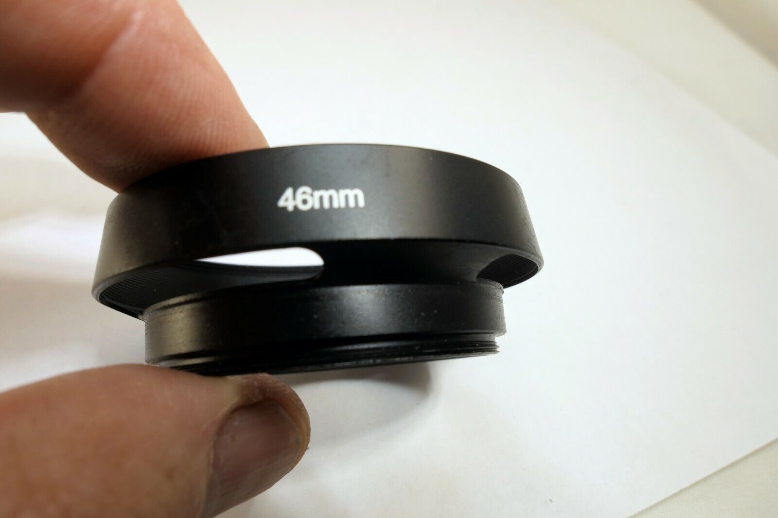 46mm thread metal Lens Hood Vented Shade threaded for TLR