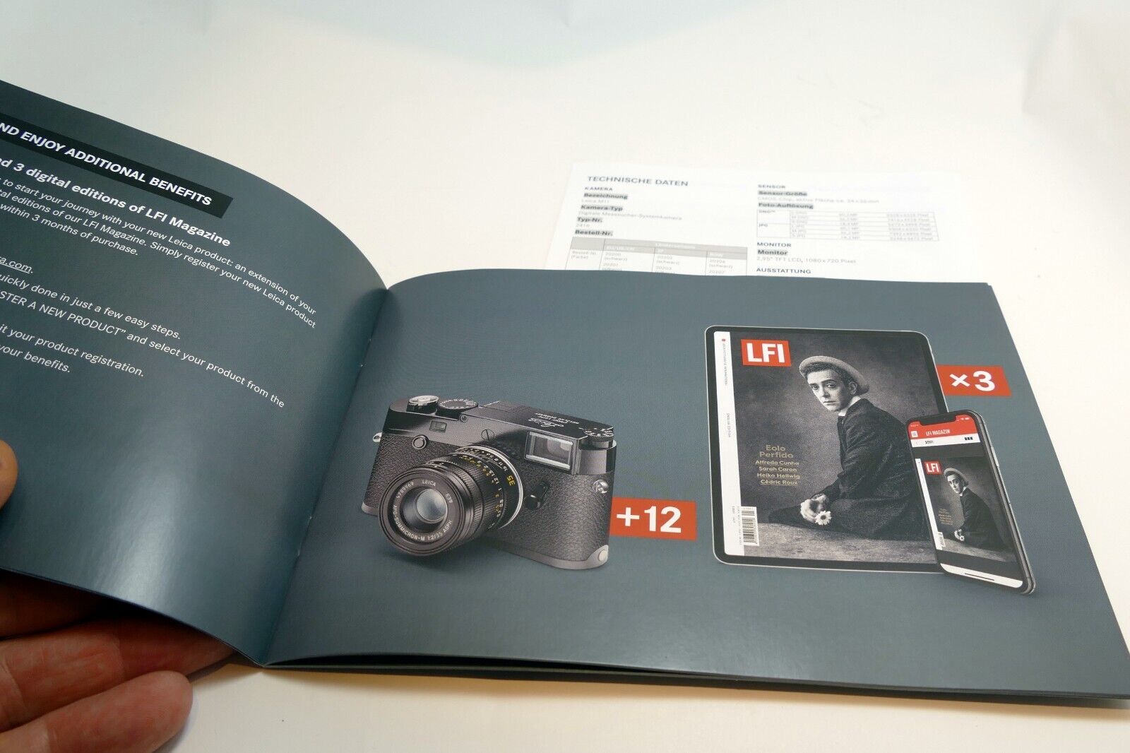 Leica M11 Camera  Information warranty guide 20200 black