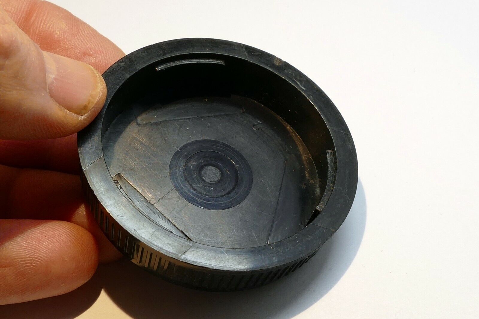 Olympus OM Rear lens Cap cover for OM 50mm f1.8 f1.4 lenses - genuine OEM