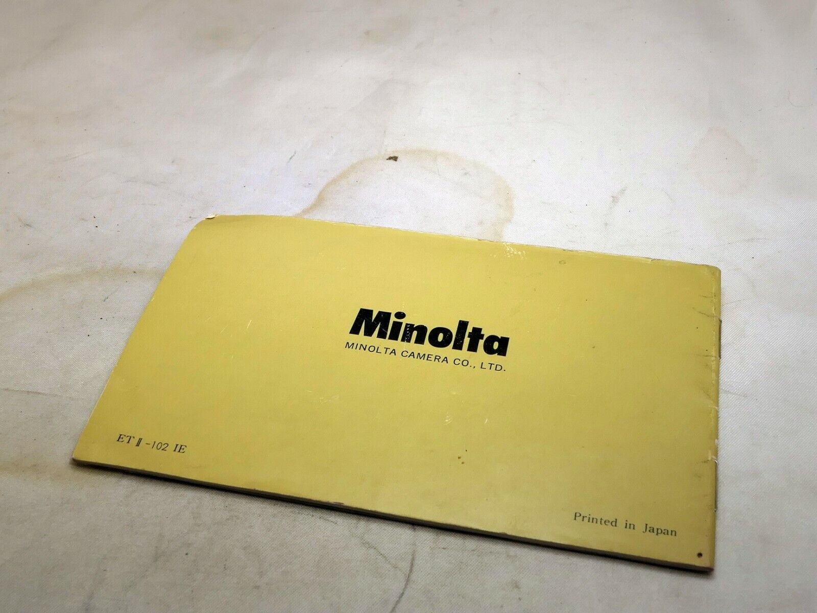 Minolta SR Extension Macro Tube II lens Owner's Guide Instructions English E