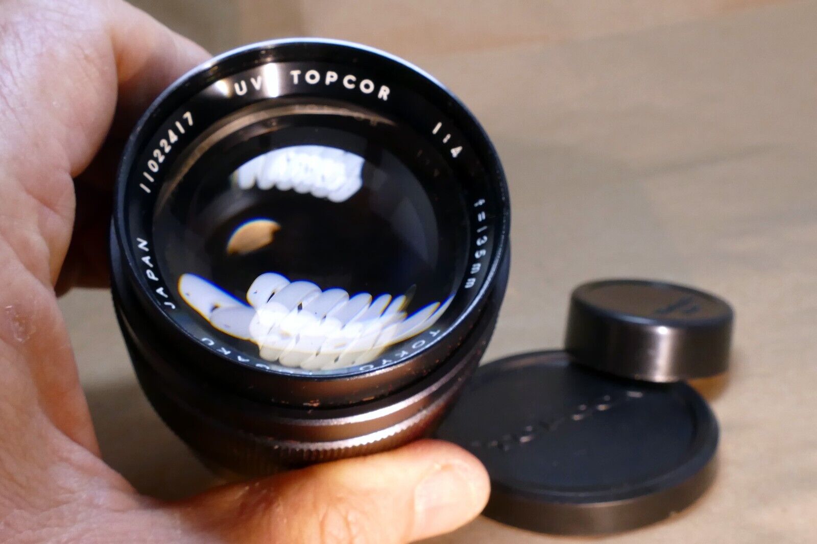 Topcon 135mm f4.0 Lens prime UV Topcor Unirex - with light haze inside, mint