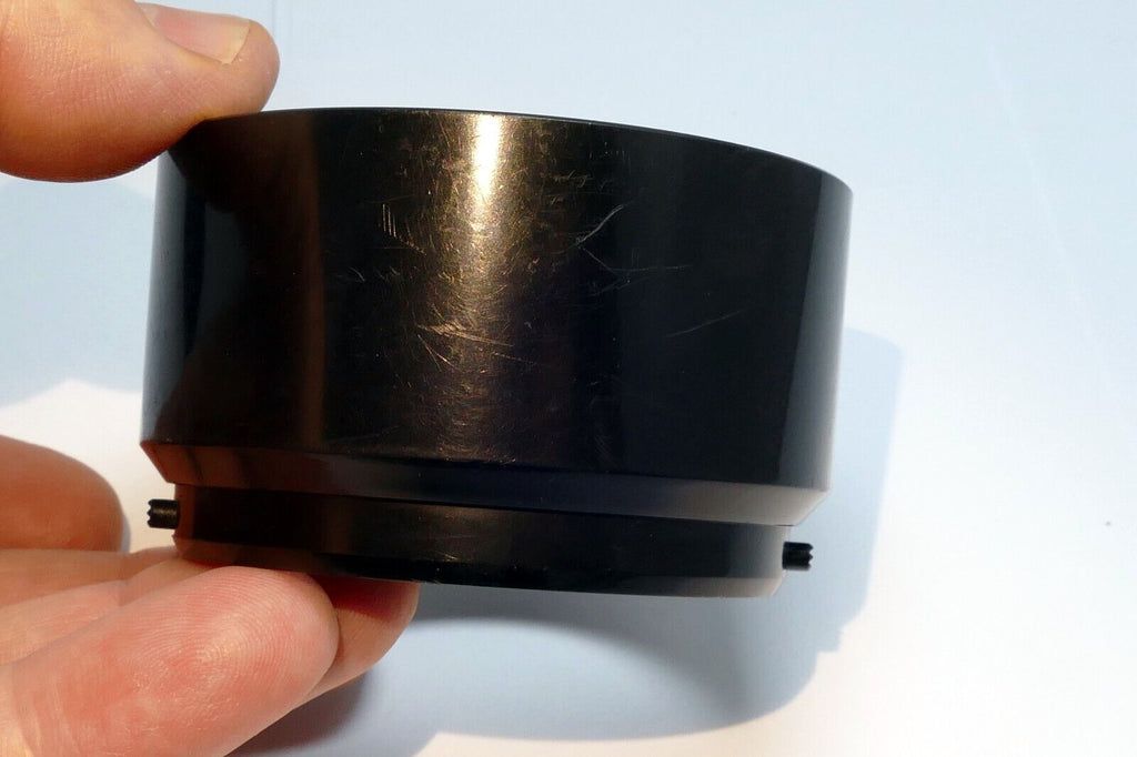 55mm Lens Hood Shade snap on plastic for 85mm 135mm telephoto