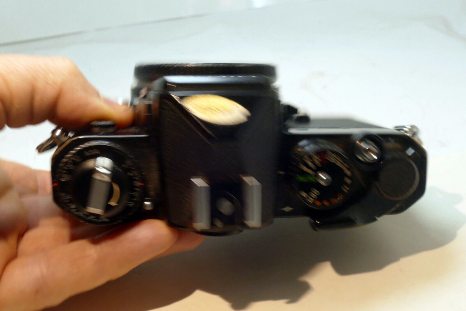 Nikon FE Black 35mm SLR Film Camera Body Only - tested, works good