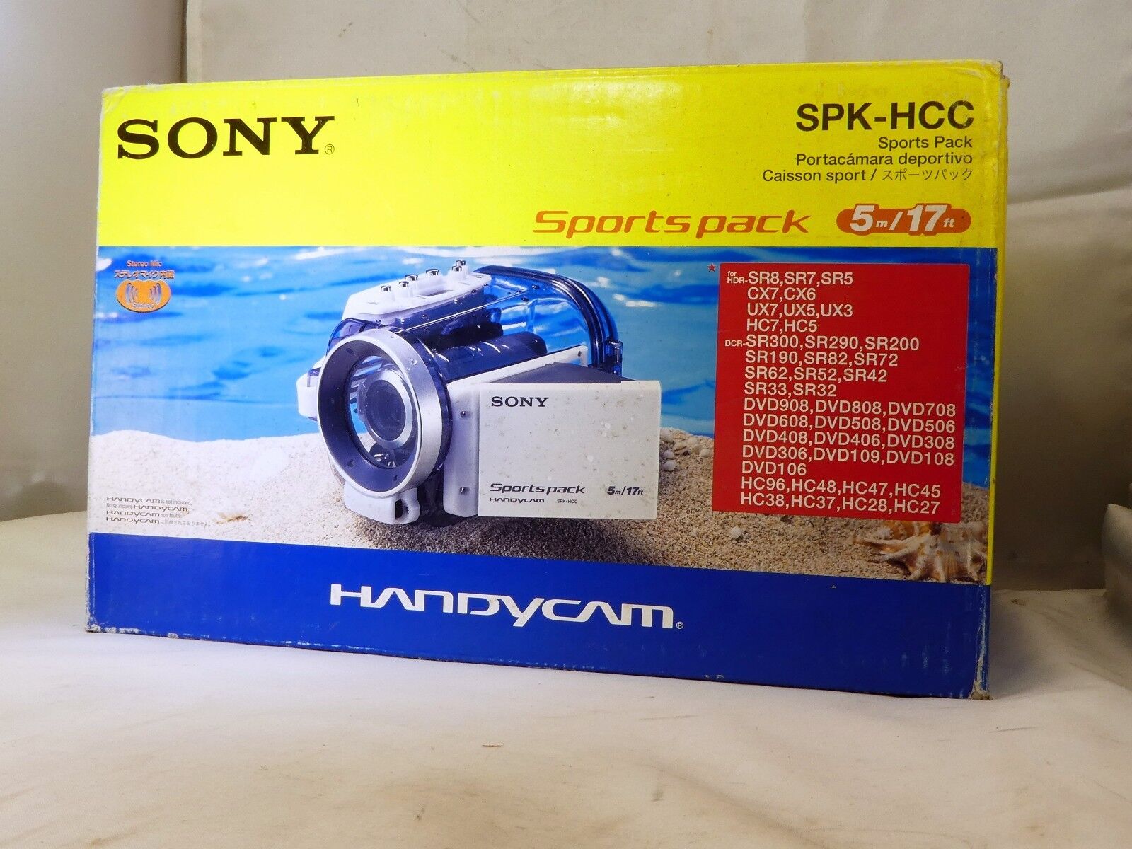 Sony SPK-HCC Handicam camera Underwater Camera Housing UX7 HC8 SR5 UX5 HC7