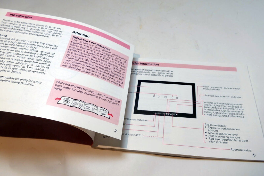 Canon EOS A2 Film camera manual  Instruction Guide E English original