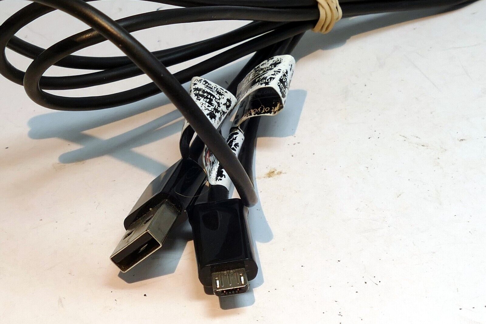 Phone BATTERY CHARGER CABLE  USB A to Micro-B Male 3 feet long