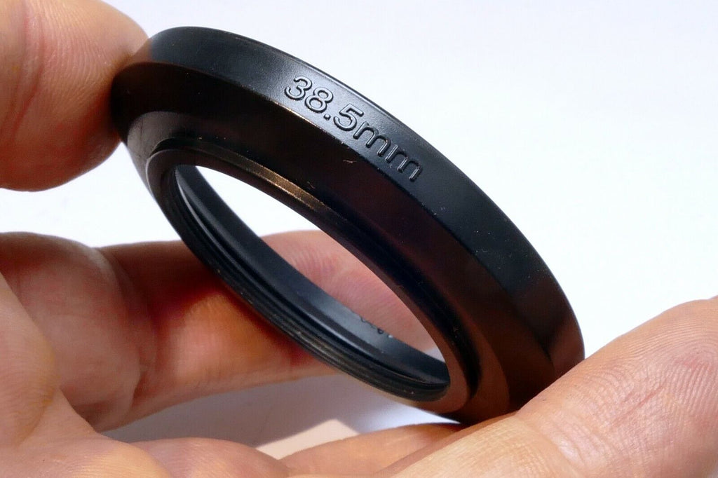 38mm plastic lens hood shade  38.5mm female threads screw in type