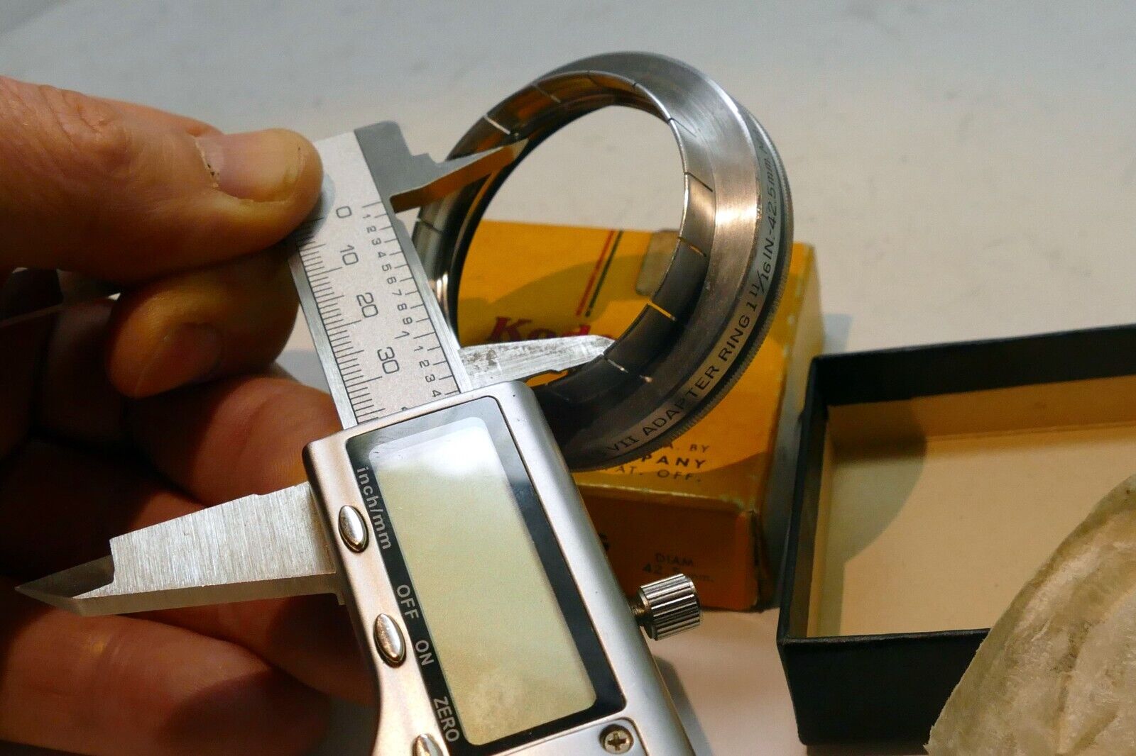 Kodak series VII 7  1 11/16" 42.5mm Adapter ring w/ retainer ring Filter Holder