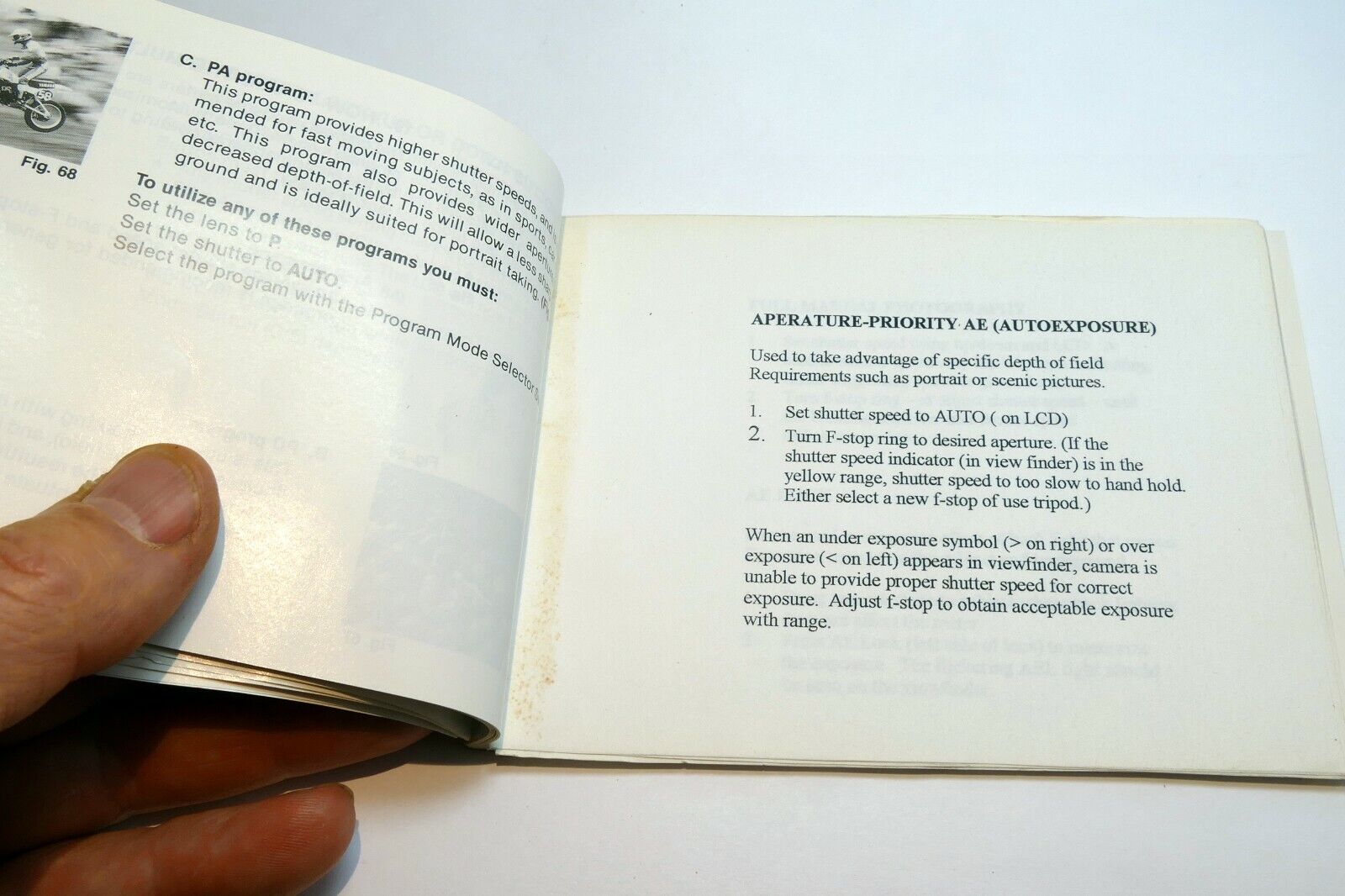 Ricoh AF camera Owner's Manual Guide instructions English - incomplete
