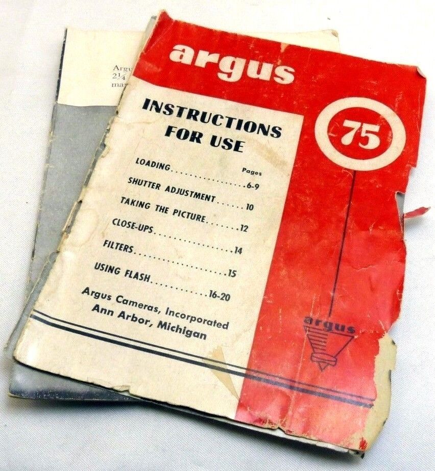 Argus Argoflex camera Guide Manual English EN SP FR DE