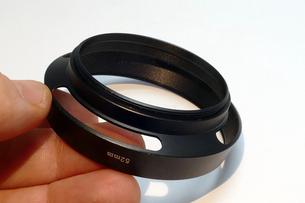 52mm  Lens hood shade Metal vented double threaded (58mm front female)