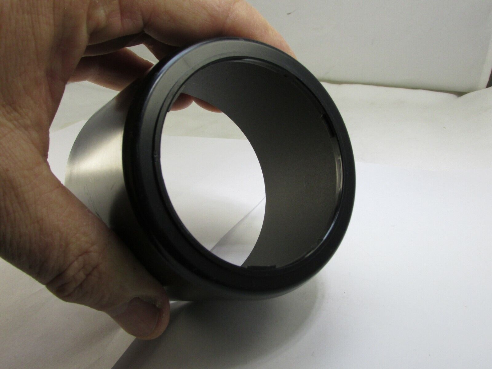 Plastic Lens Hood unknown brand 63mm ID  twist on type