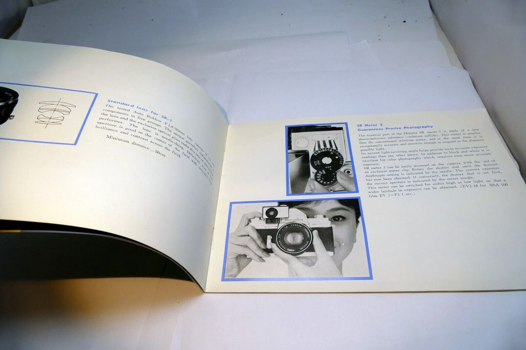 Minolta SR-7 SR-1 Camera Brochure Guide