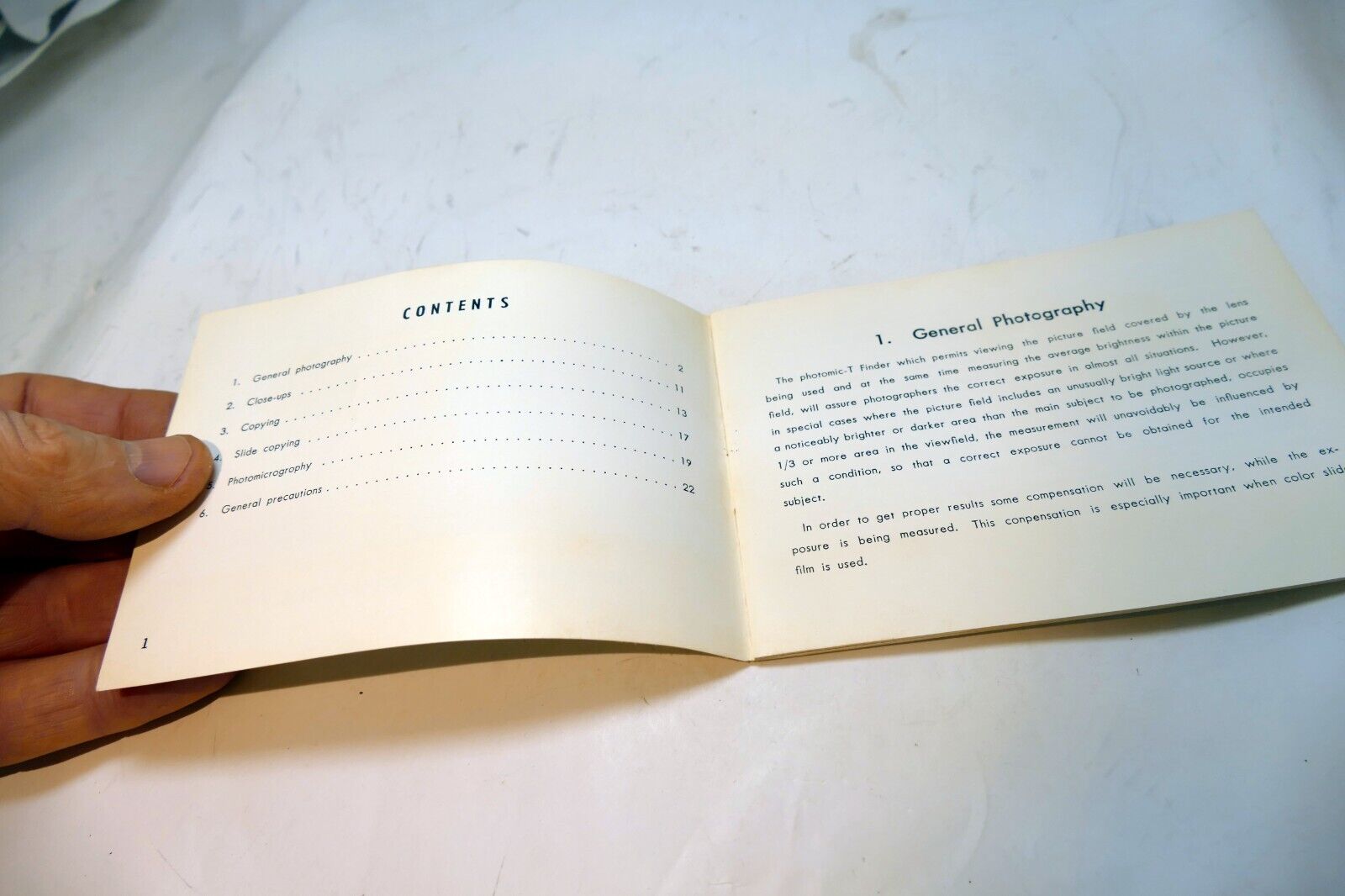 Nikon F Photomic-T FINDER Supplement to Instructions manual English EN - vintage