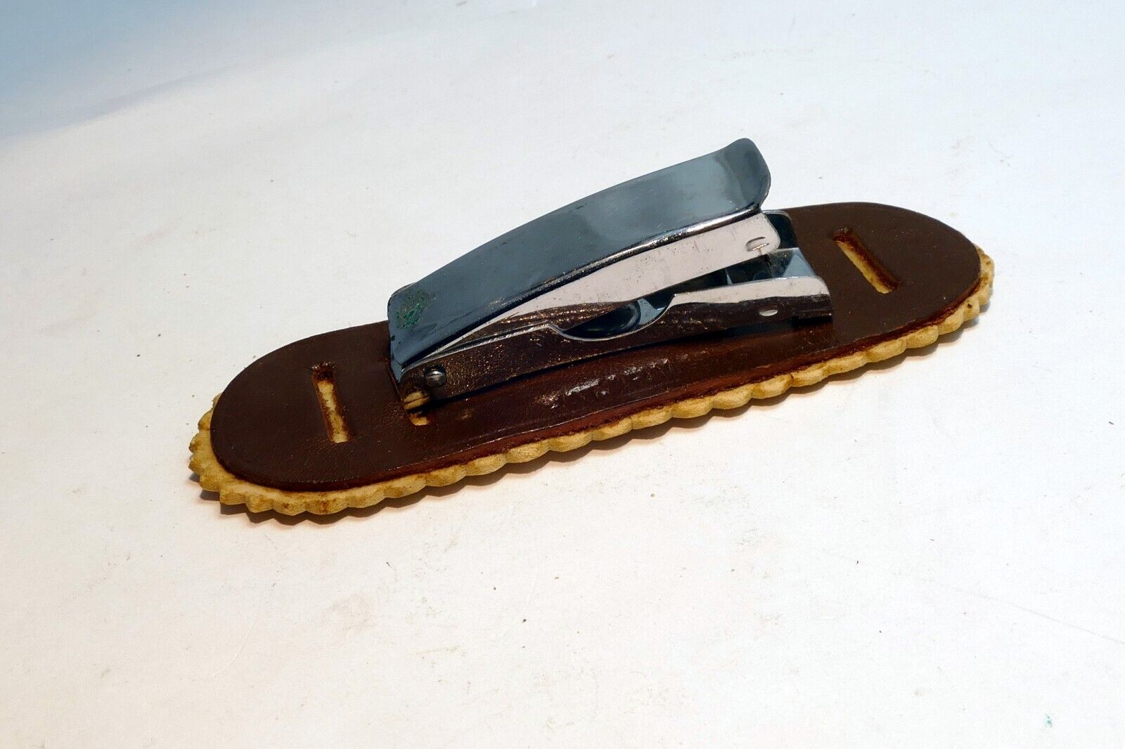 Clip on buckle for Brown Genuine Leather camera neck hand strap