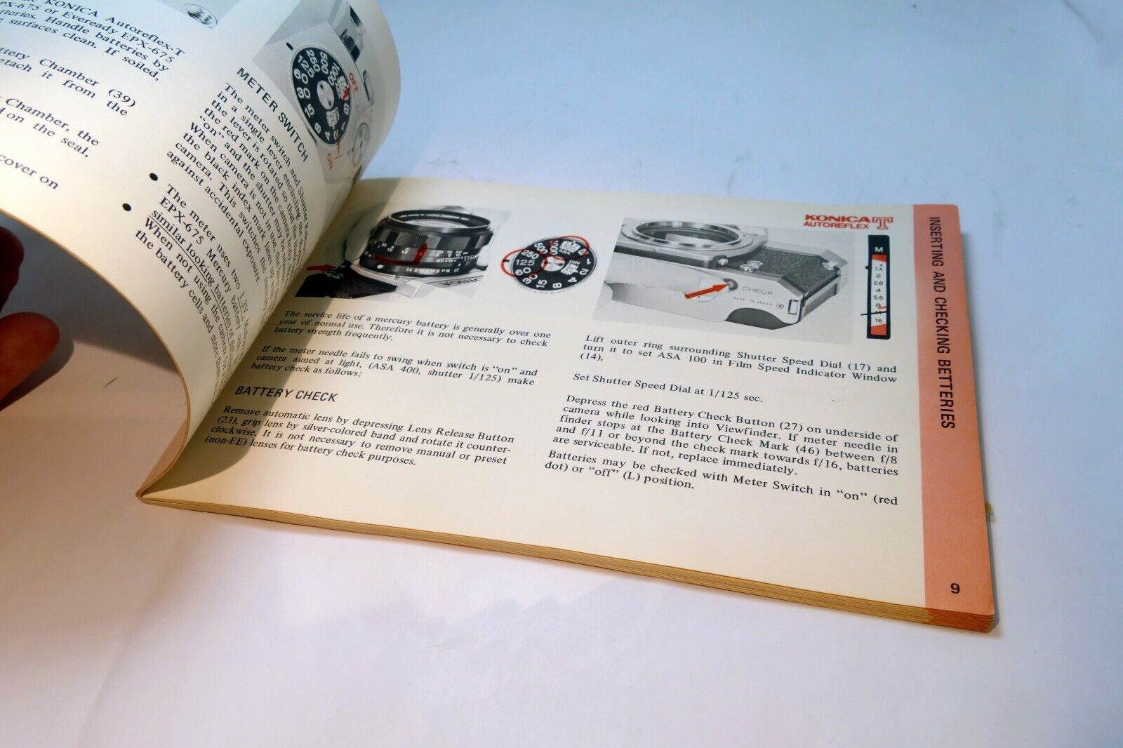 Konica Autoreflex T Camera Guide Booklet/Manual  English EN