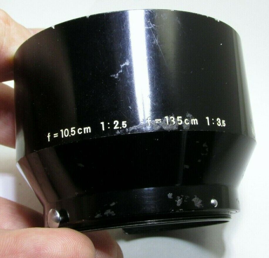 Nikon F Hood Shade Metal clip on for 13.5cm f3.5 85mm f2.0 10.5cm f2.5 Nikkor