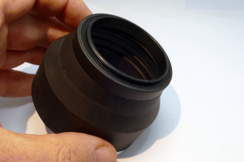 49mm Rubber Lens Hood Shade vintage wide angle telephoto 3-way double threaded