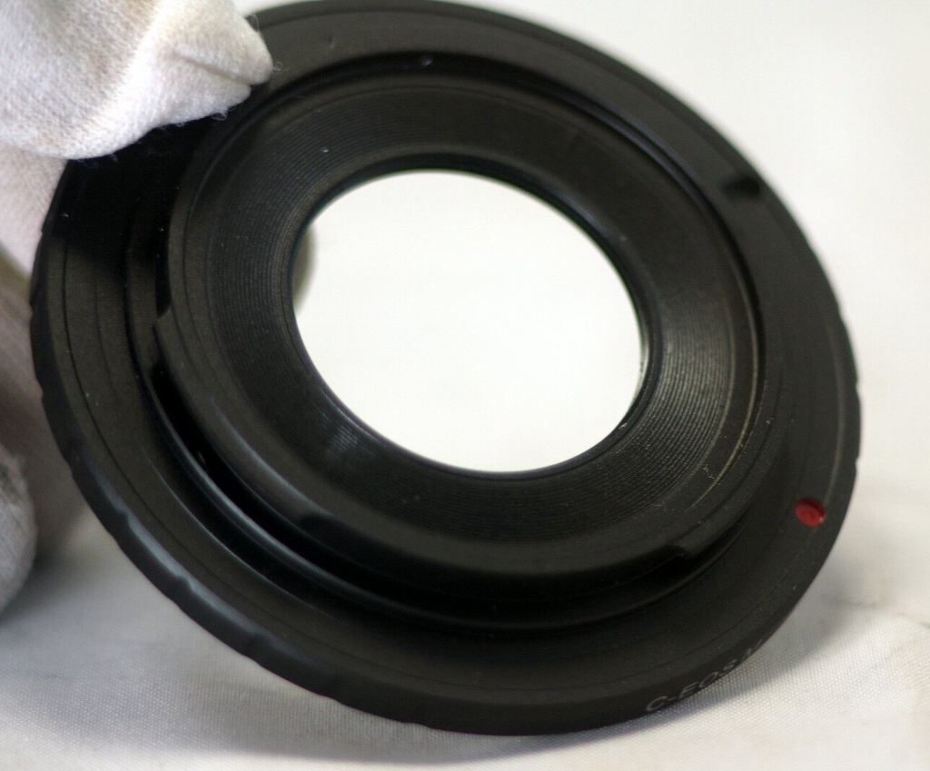 Cinema C Mount Lens to Canon EOS EF SLR Camera Adapter Ring T80 T90 T7i T8