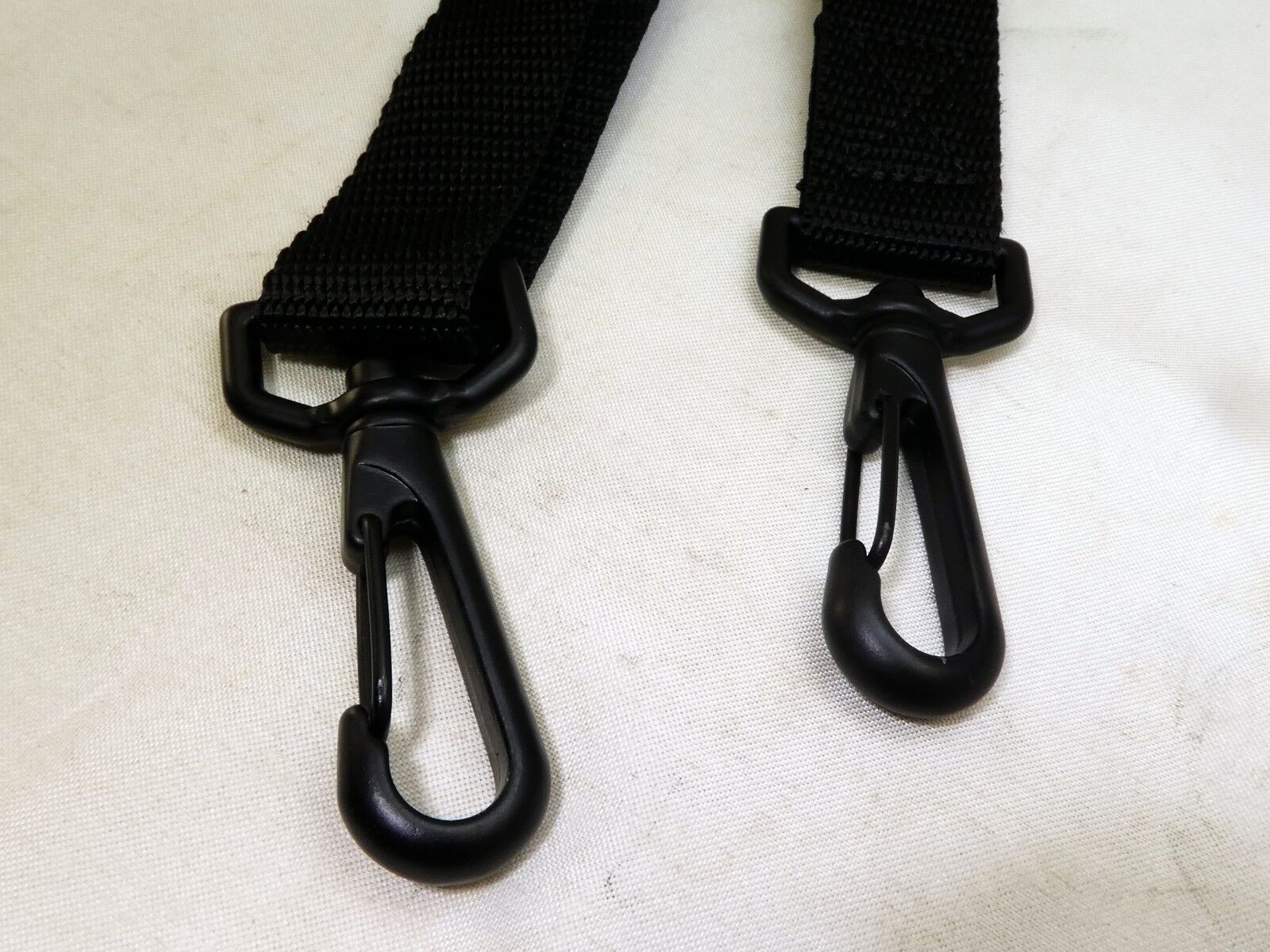 Black Neck Shoulder Strap for camera case Nylon Sturdy with Metal Clips