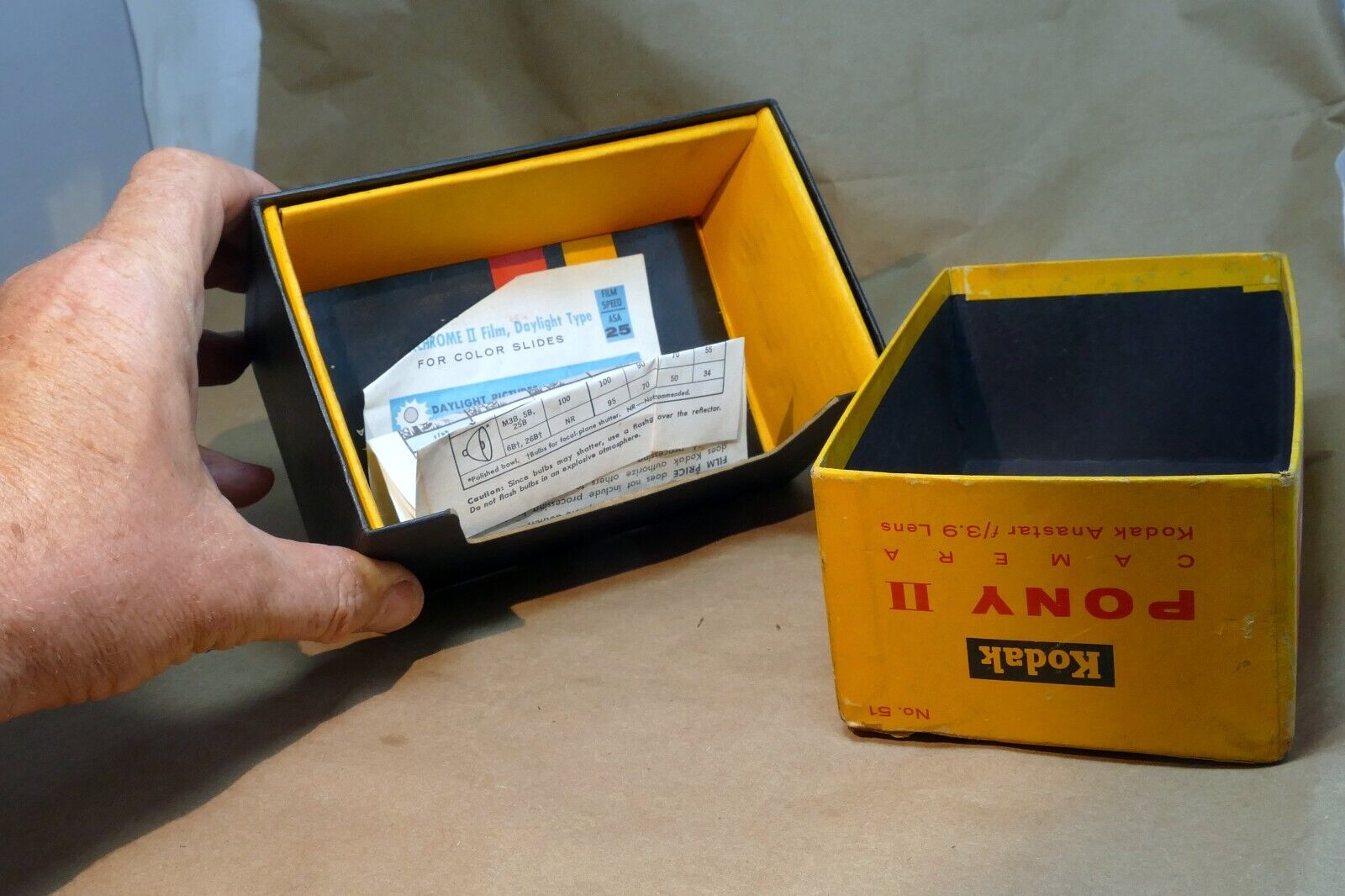 Kodak PONY II No. 51 Empty Box (only ) for camera vintage
