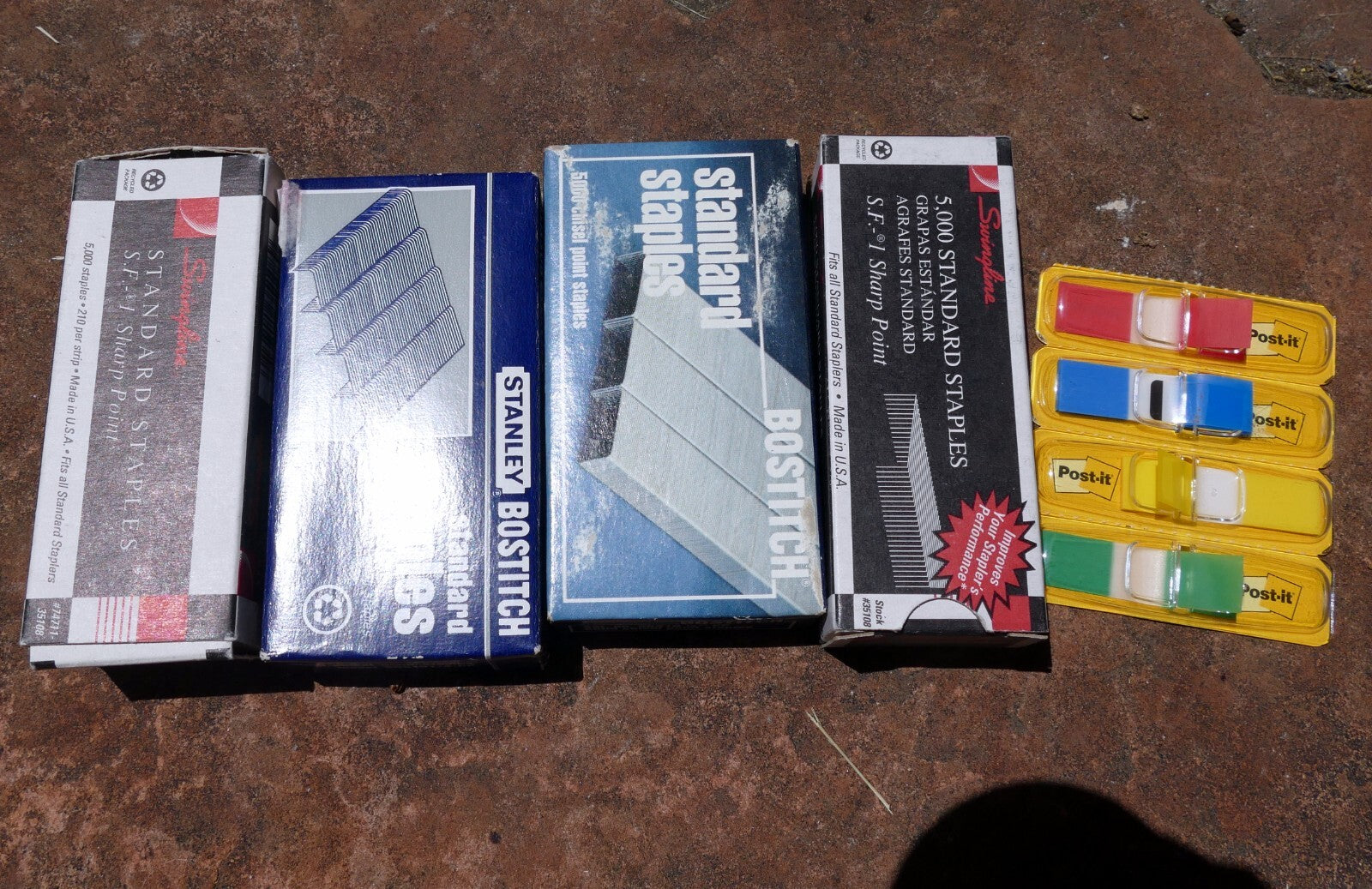 Swingline Staples, Standard, 1/4" Length, 210/Strip, 5000/Box, 3  lot pack