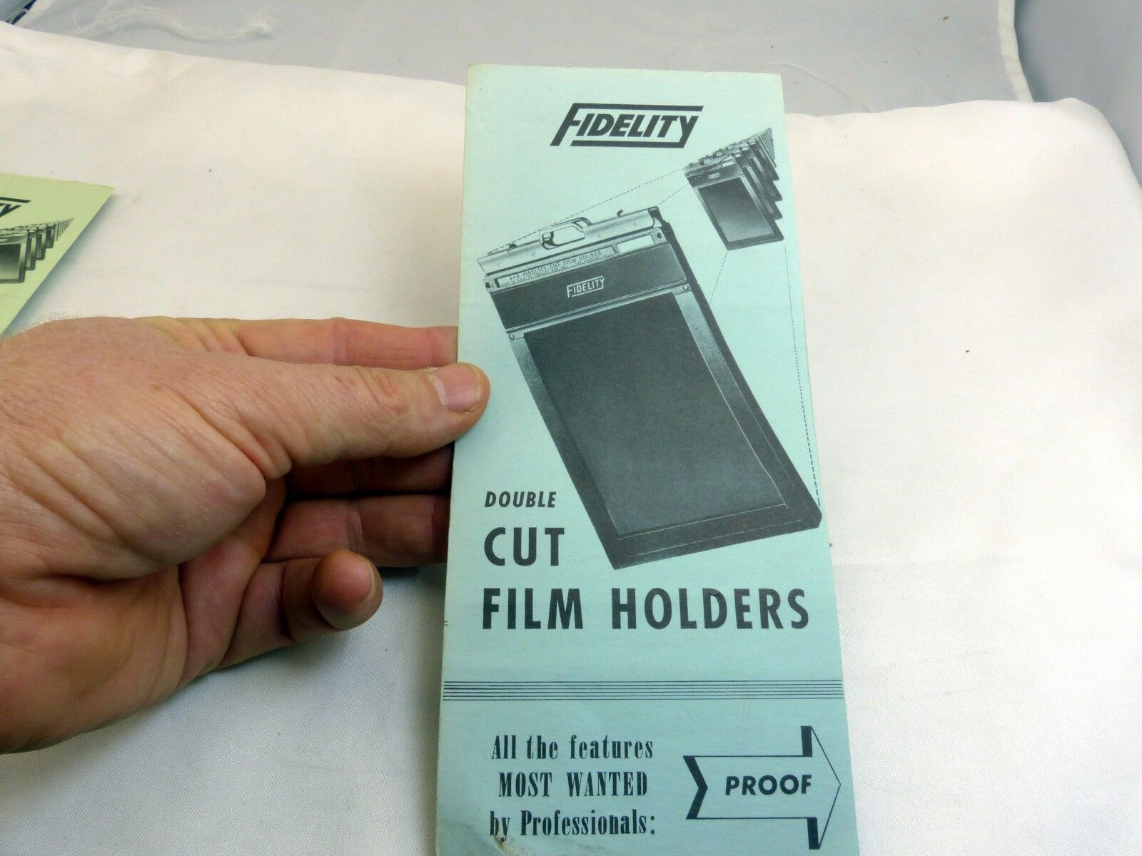 Fidelity Cut Film Holders Brochure (EN) English 5X7 4X5 blue