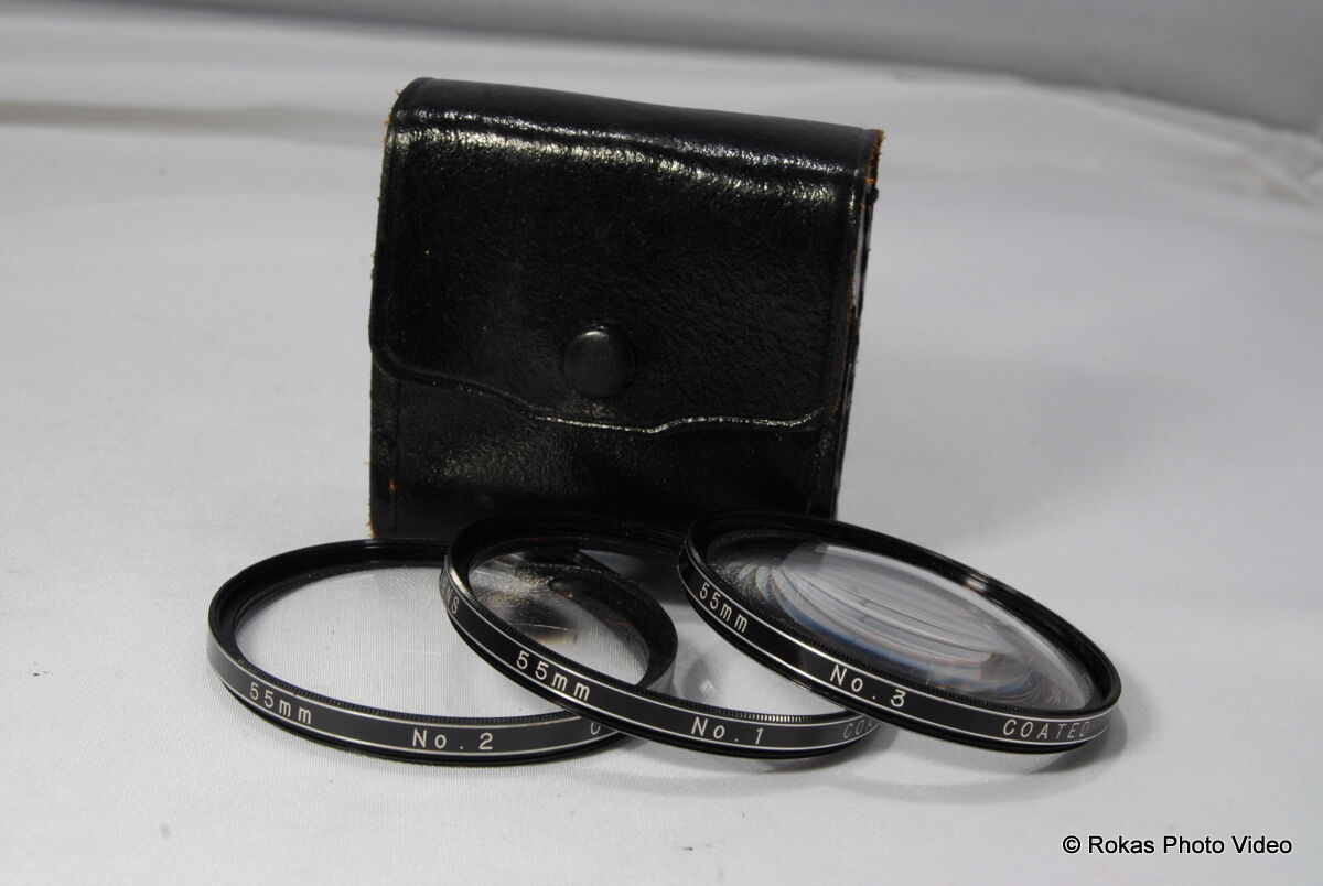 Vivitar 55mm kit +1, +2, +3  Filter macro close-up lens set
