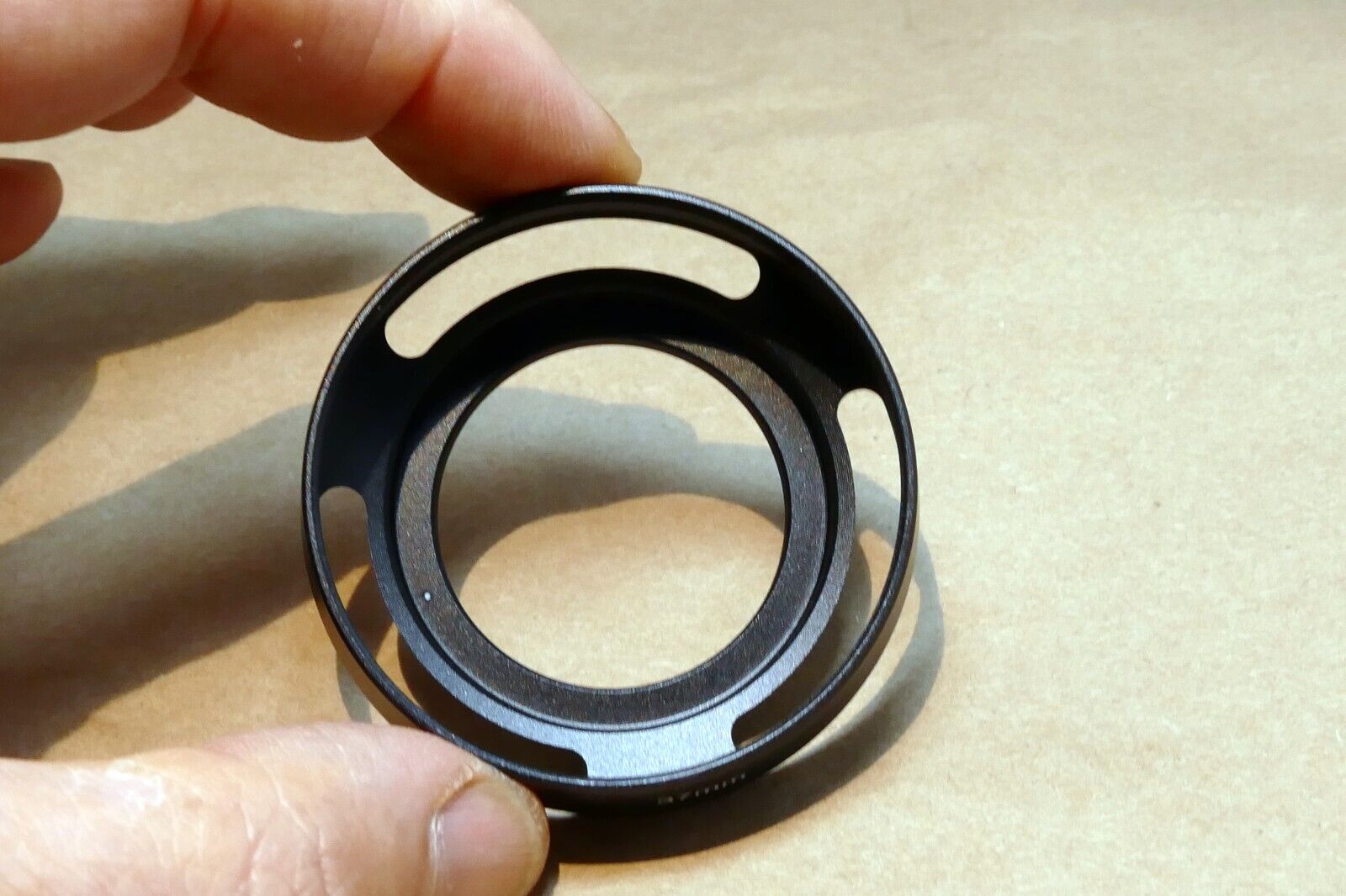 37mm  Lens hood shade Metal vented double threaded (52mm front female)