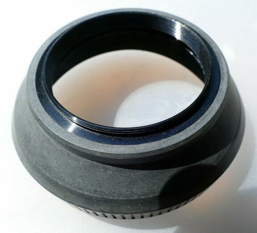 55mm Rubber Lens Hood Shade with double threads in the front for f1.7 f1.4