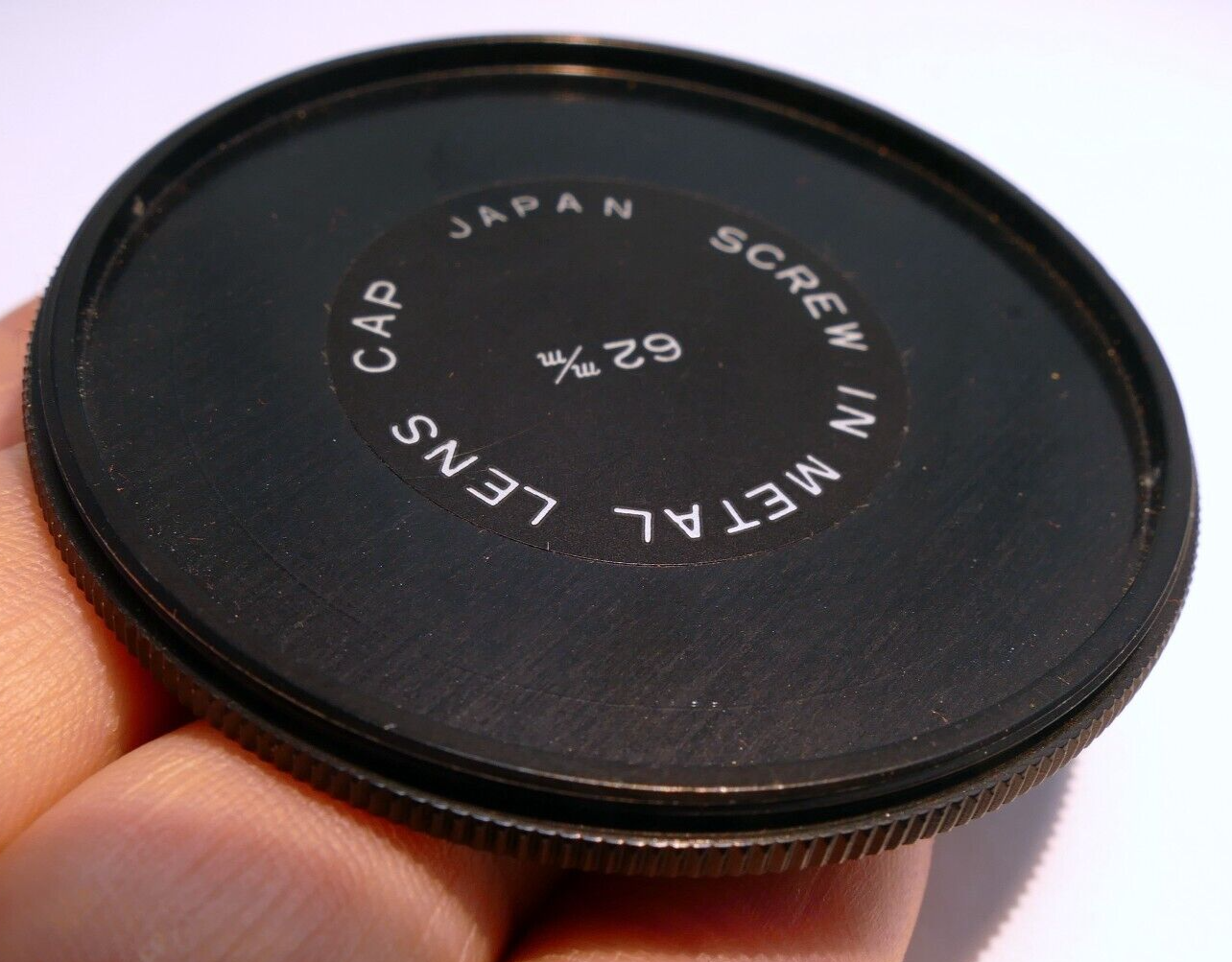 Metal 62mm Lens Front Cap threaded for filter stacking