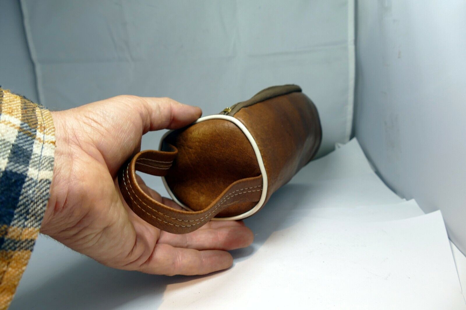 7X3.5" Lens case vintage for 70-300mm 80-200mm f3.5 f3.8 lenses brown