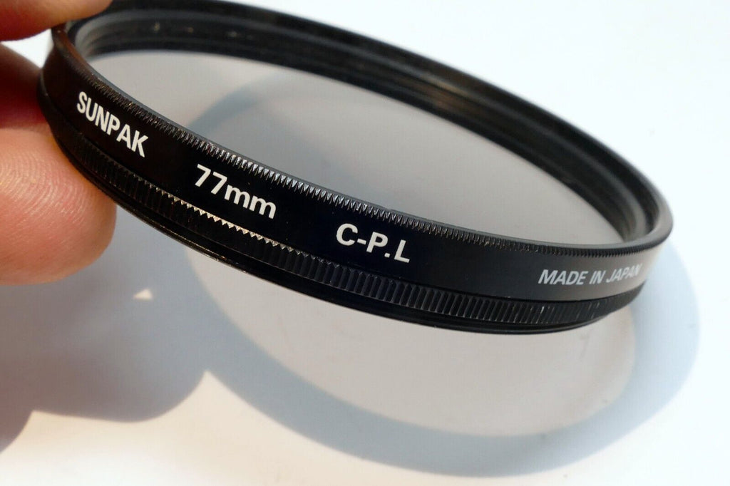 Sunpak 77mm Lens Filter C-PL Circular Polarizer