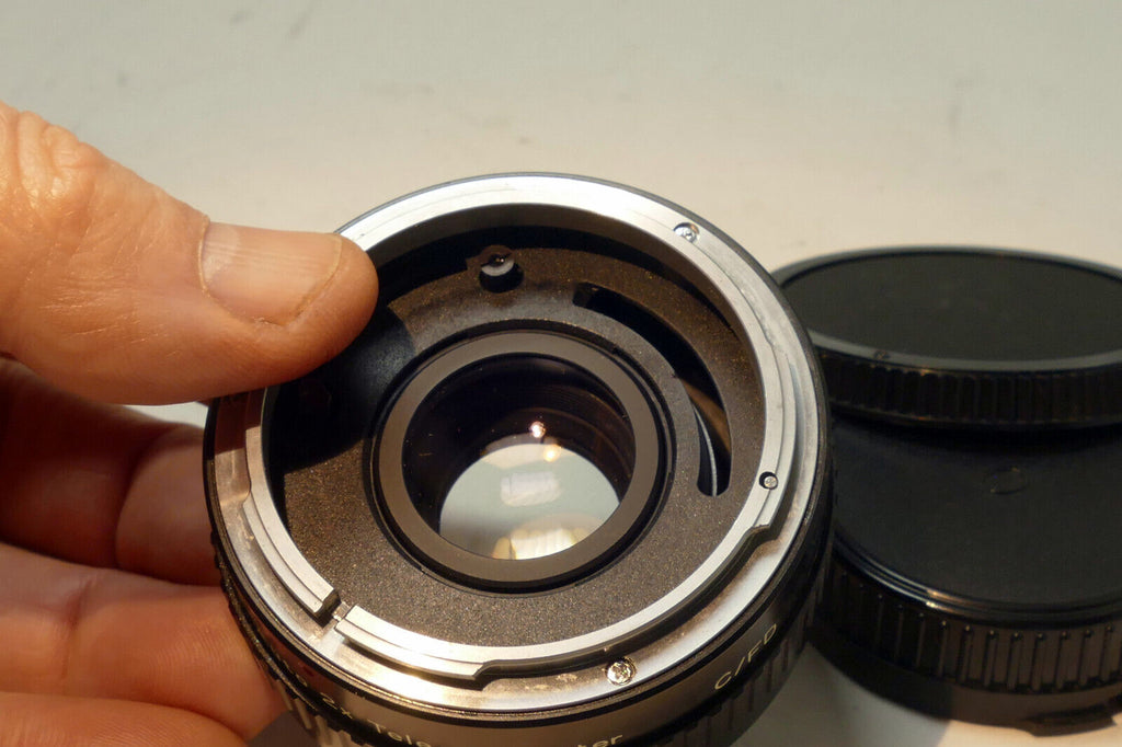 Gemini 2X Teleconverter lens Tele-plus for Canon C / FD  mount  w/ both caps