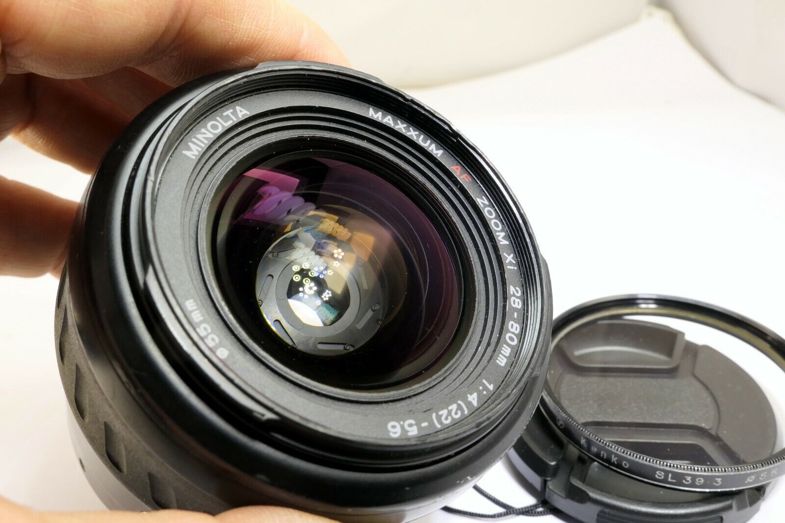 Konica Minolta AF XI 28-80mm f4-5.6 Xi Lens w/ aperture stuck needs repair AS IS