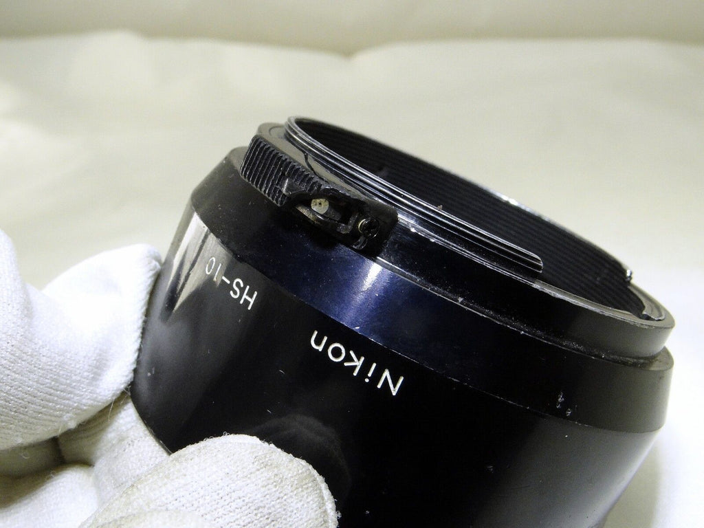 Nikon HS-10 Hood Shade Metal clip on for 135mm f3.5 85mm f2.0 105mm Genuine EOM