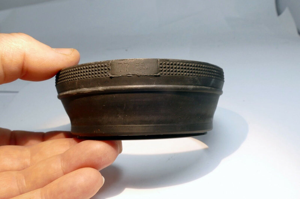 77mm rubber Lens Hood Shade screw in double  threaded