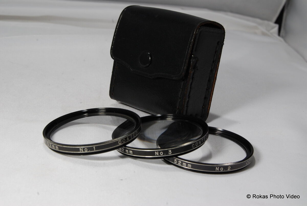 Vivitar 52mm +1, +2, +3  Filter macro close-up lens set