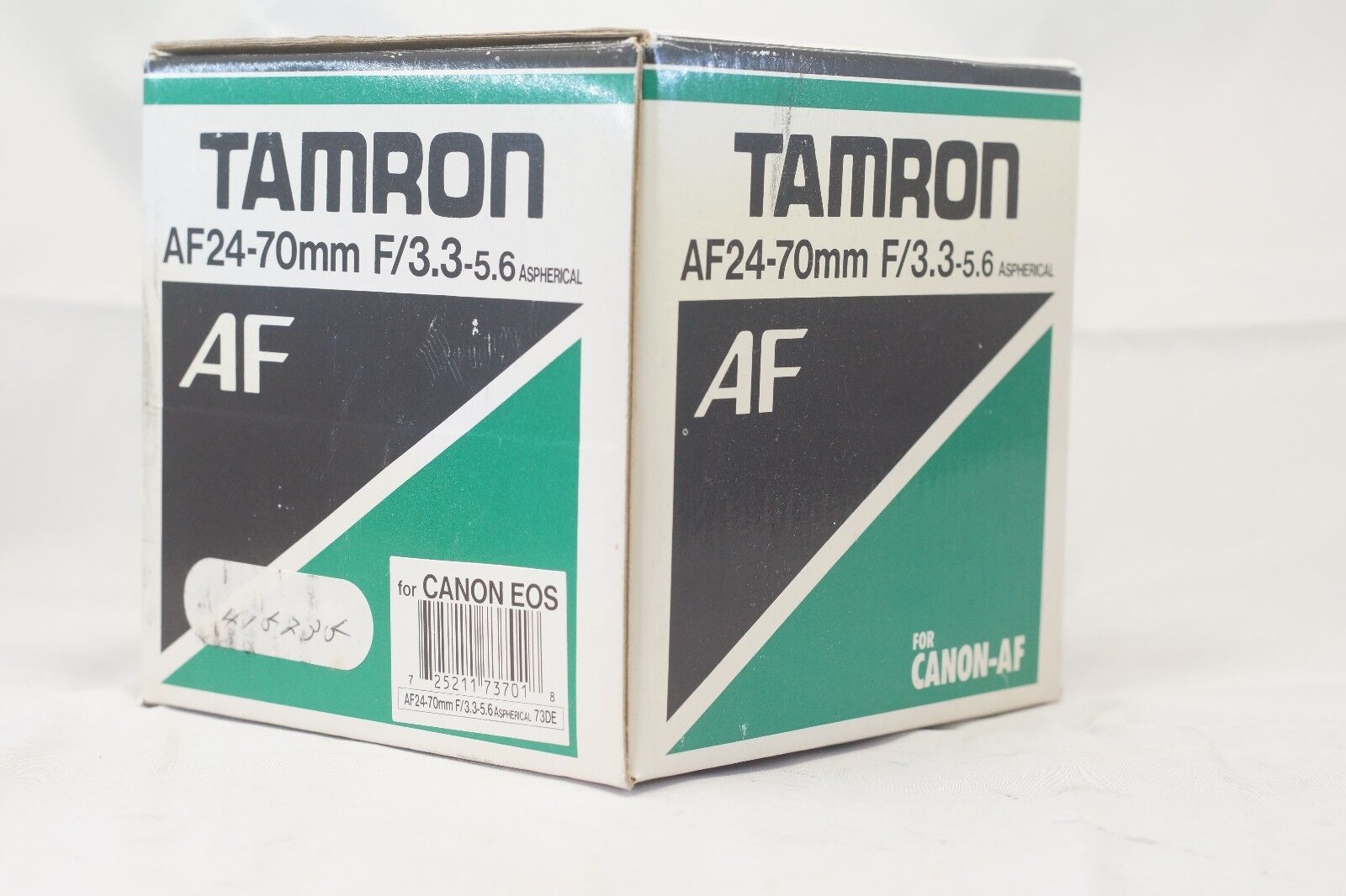 empty lens box for Tamron 24-70mm f3.3-5.6 Aspherical lens for Canon AF 73DE