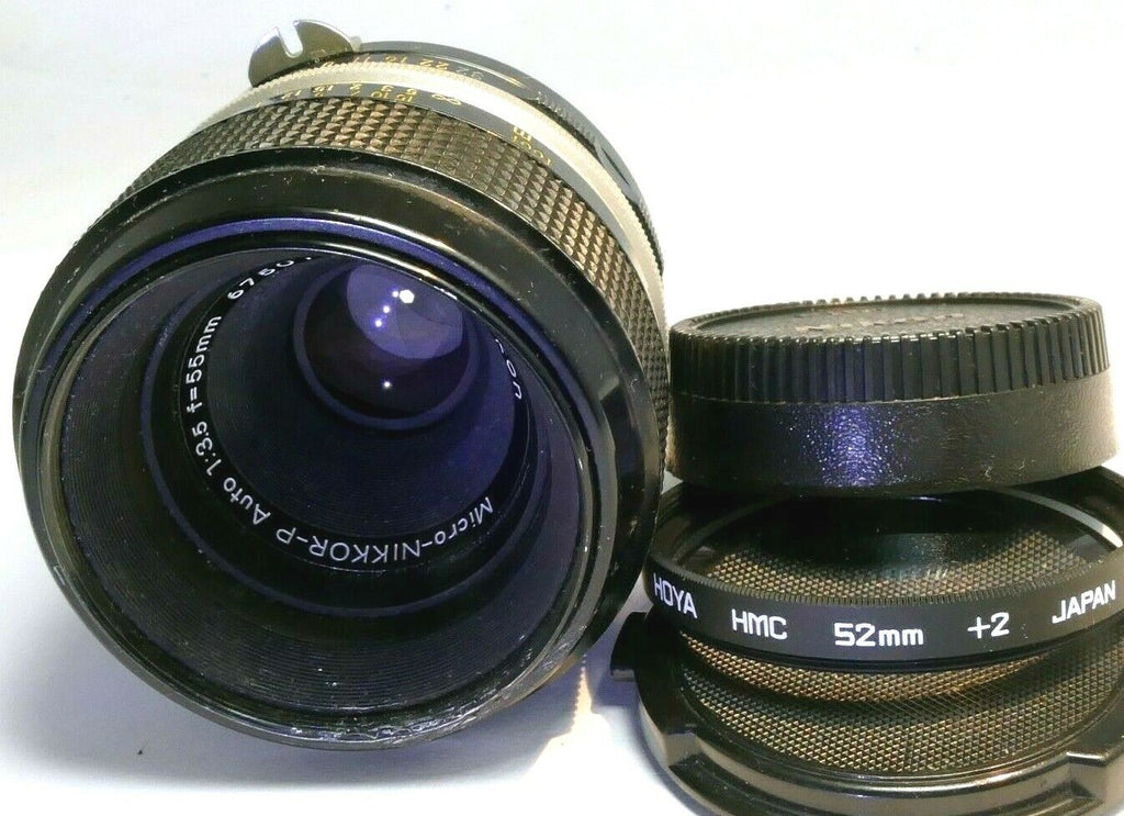 Nikon 55mm f3.5 Micro-Nikkor-P lens Non Ai close-up F mount  macro close-focus