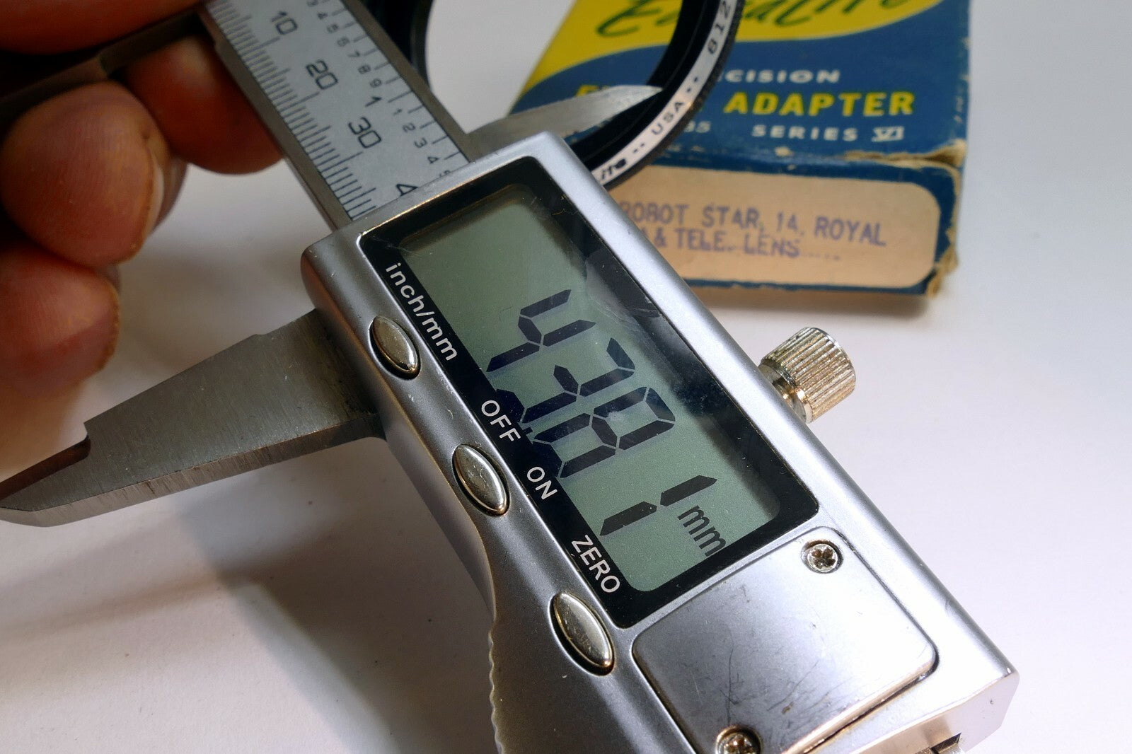 Ednalite 612 adapter 38mm to 44.5mm (series VI) filter holder for Robot Star 14