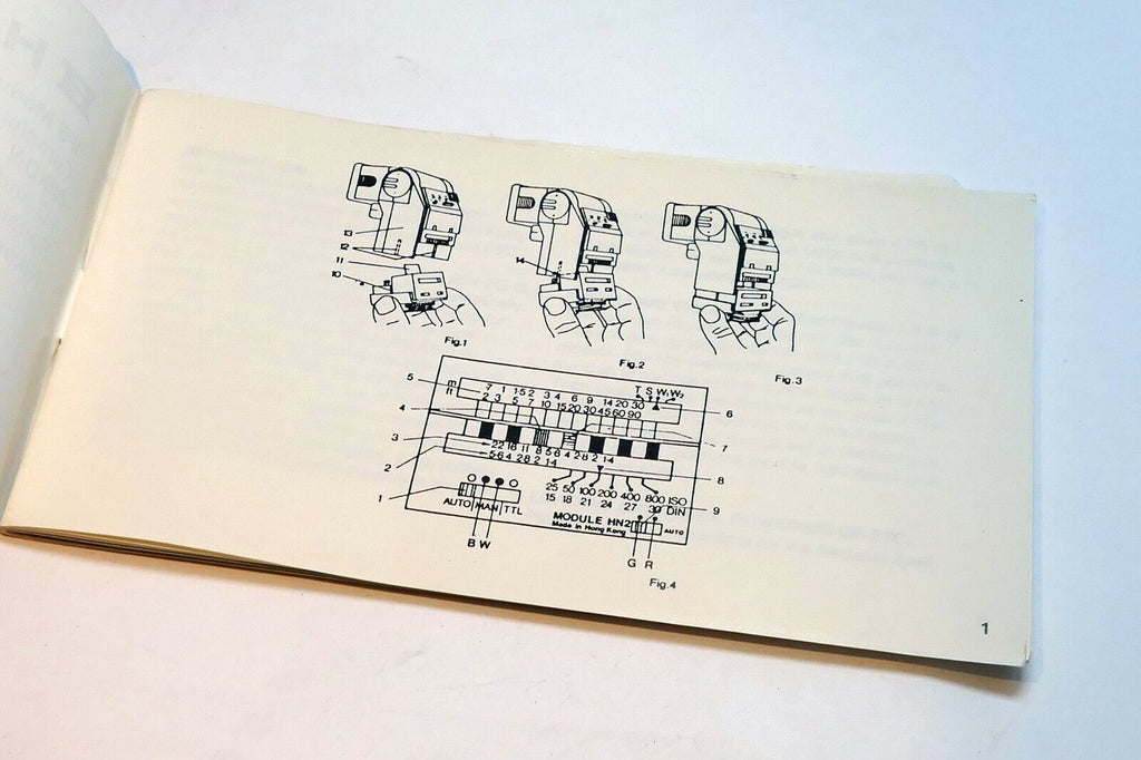 Hanimex IFS HN2 Dedicated Module flash Instruction Guide for Nikon FG FE2