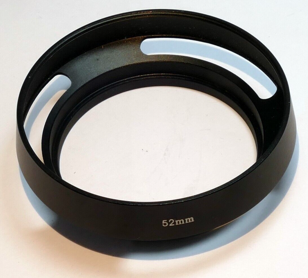 52mm  Lens hood shade Metal vented double threaded (58mm front female)