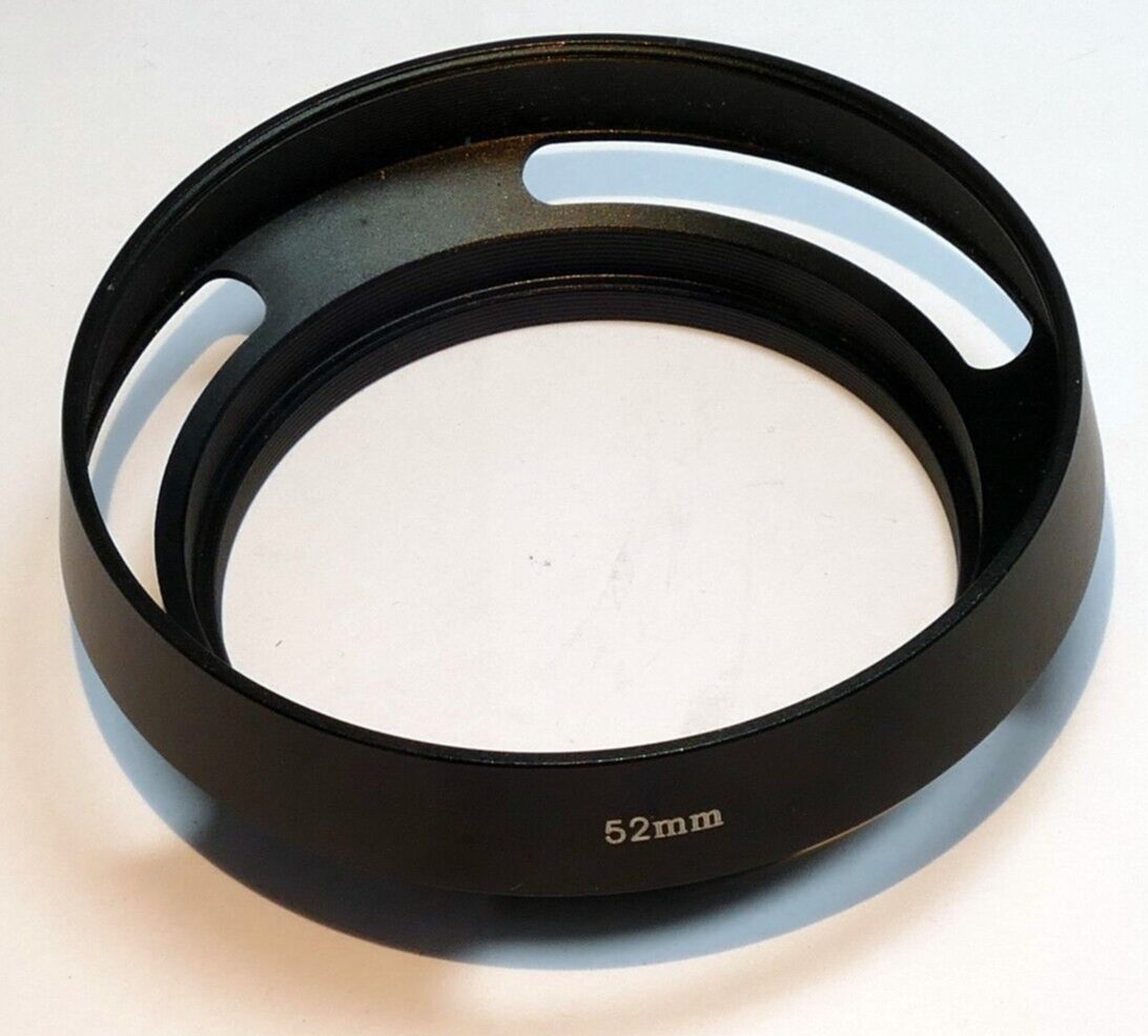 52mm  Lens hood shade Metal vented double threaded (58mm front female)
