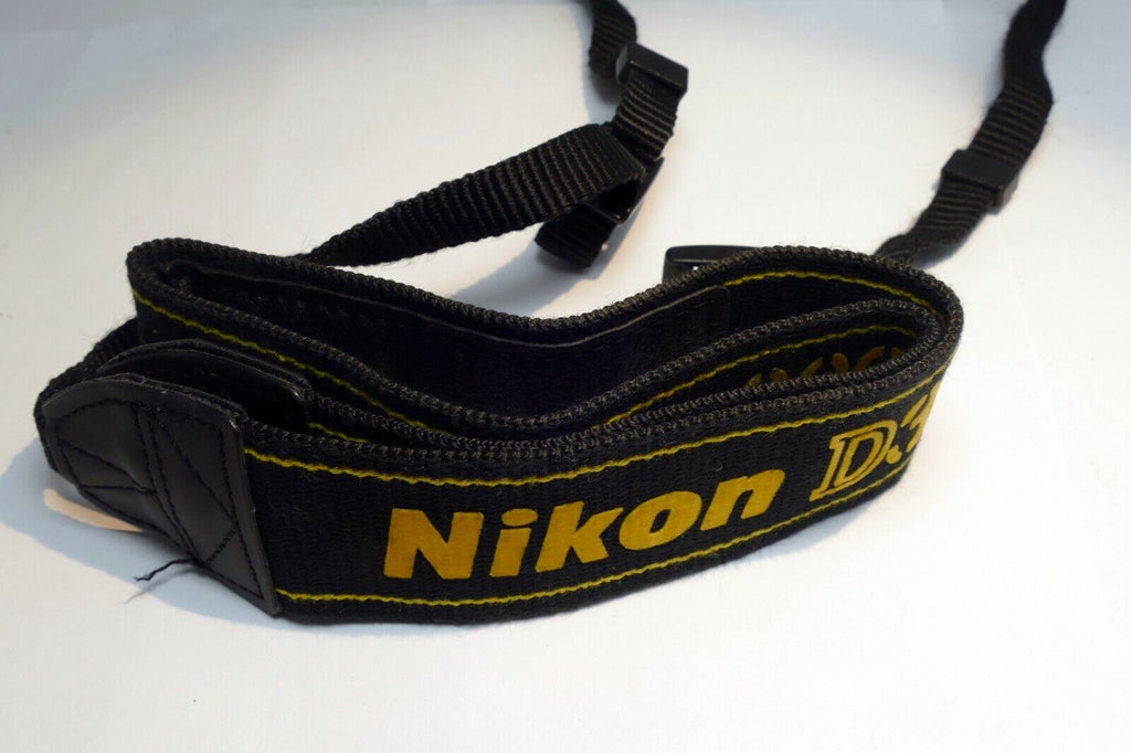 Nikon D300 Camera Neck Strap Yellow-Black AN-DC300 Genuine OEM