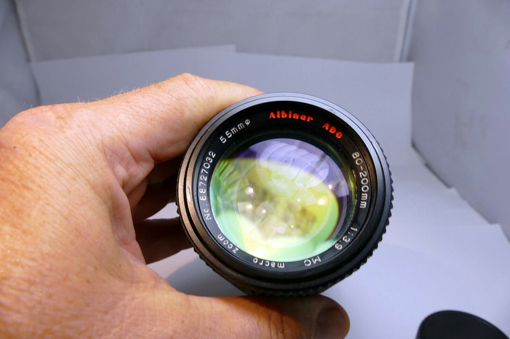 Albinar ADG 80-200mm f3.9 Minolta MD lens mount telephoto  manual focus zoom