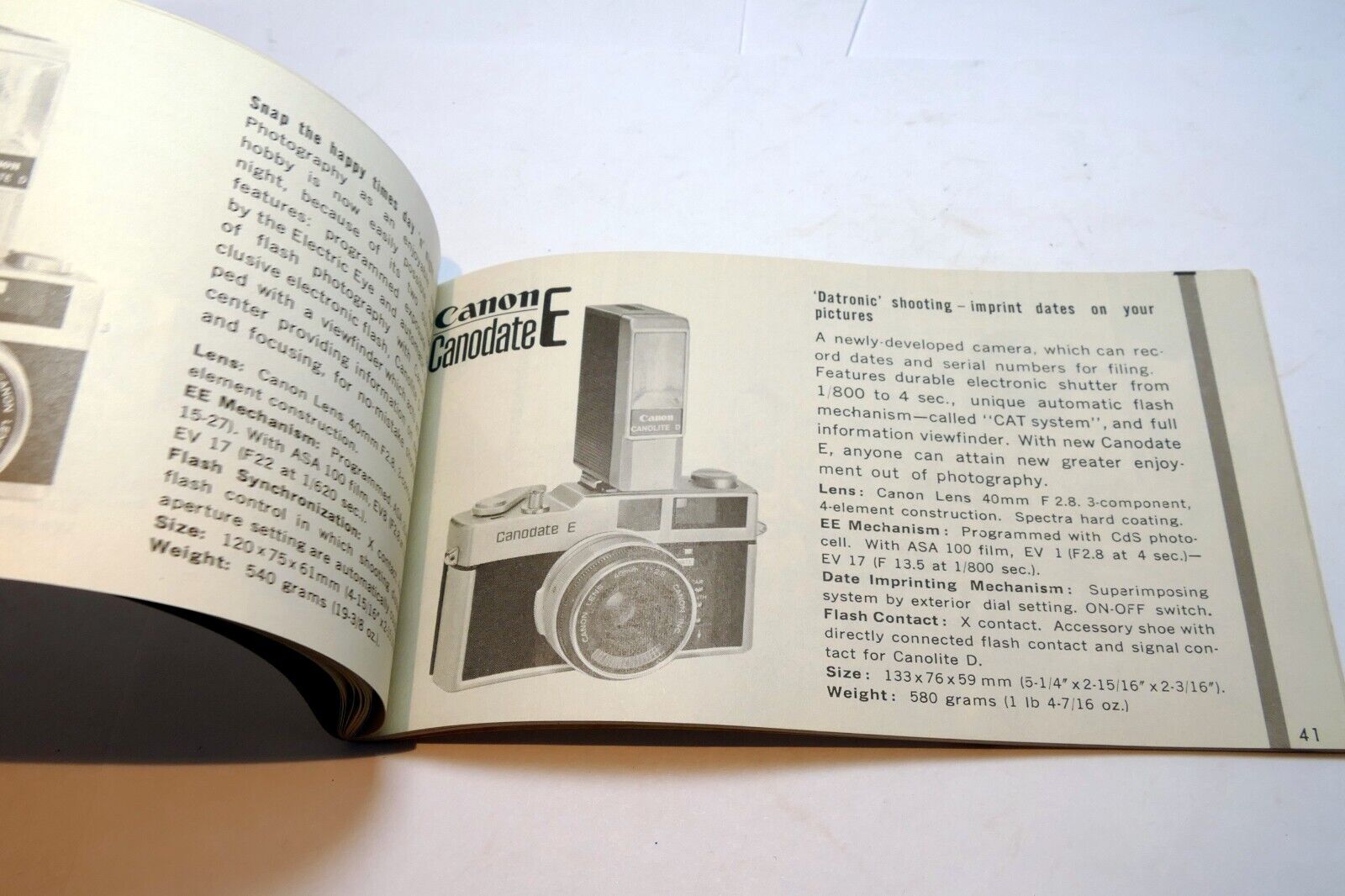 Canon FTb QL17 Canonet 19 F-1 Sales Brochure Accessory guide