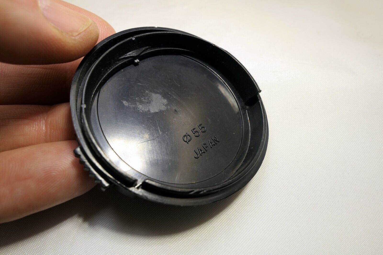 Vivitar 55mm Front Lens Cap snap on type Black vintage